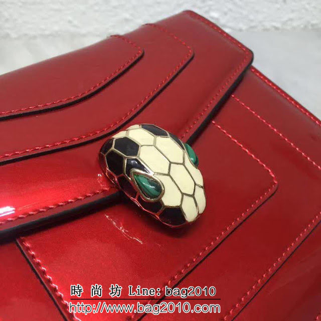 BVLGARI寶格麗 漆皮系列 小號 時尚 鏈條單肩斜挎包 34559 FYD1373